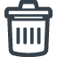Simple trash can icon 2