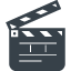 Movie clapperboard icon 1